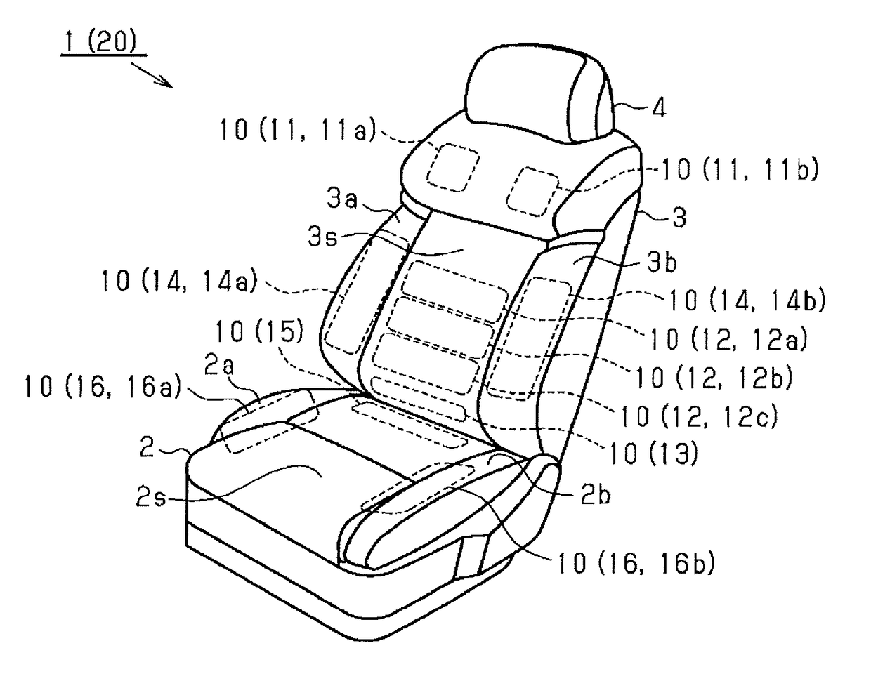 Pneumatic pressure control method for vehicle seat and pneumatic pressure control device for vehicle seat