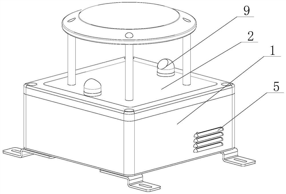 Tunnel ultrasonic wind speed and direction detector