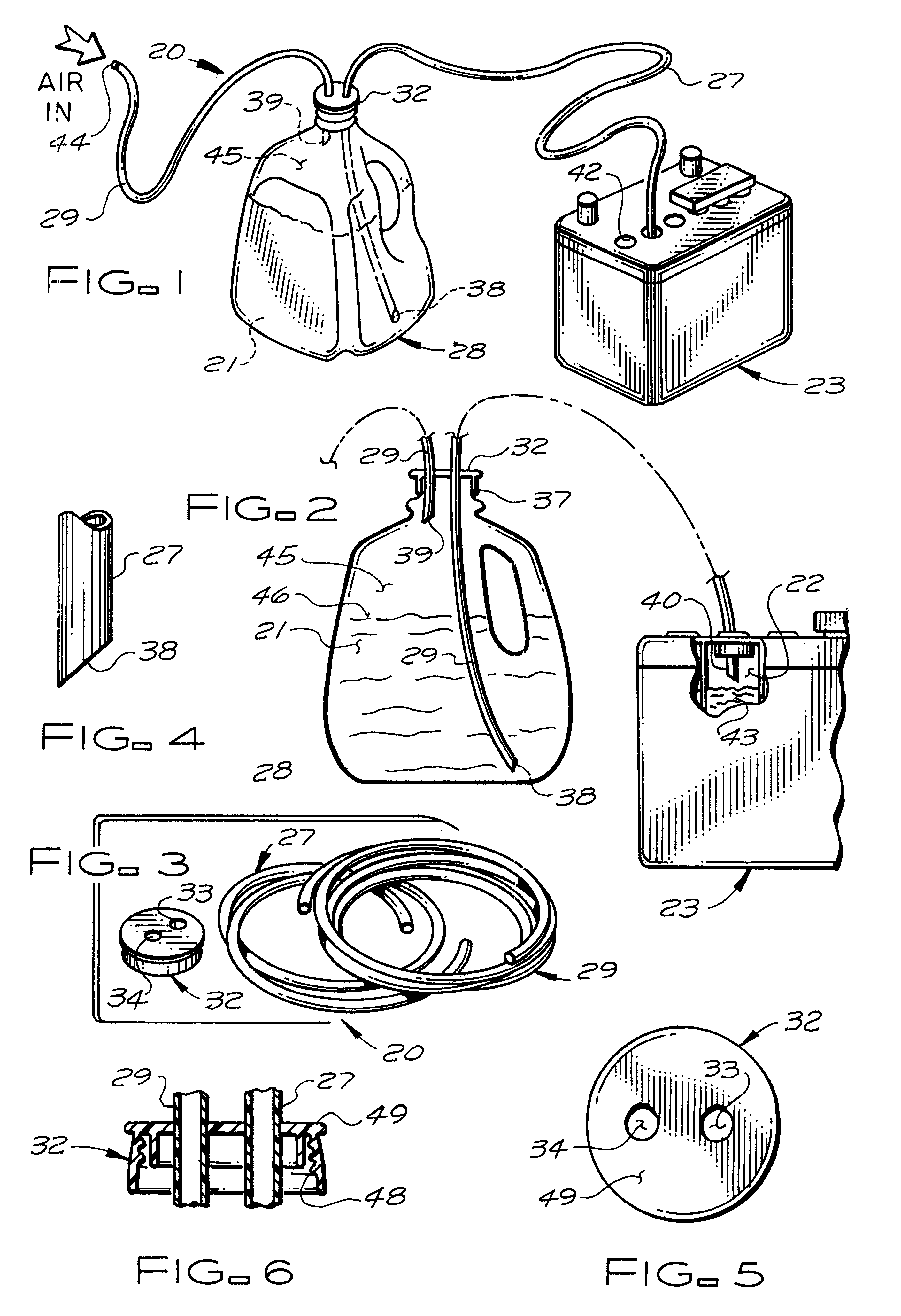 Battery filling system