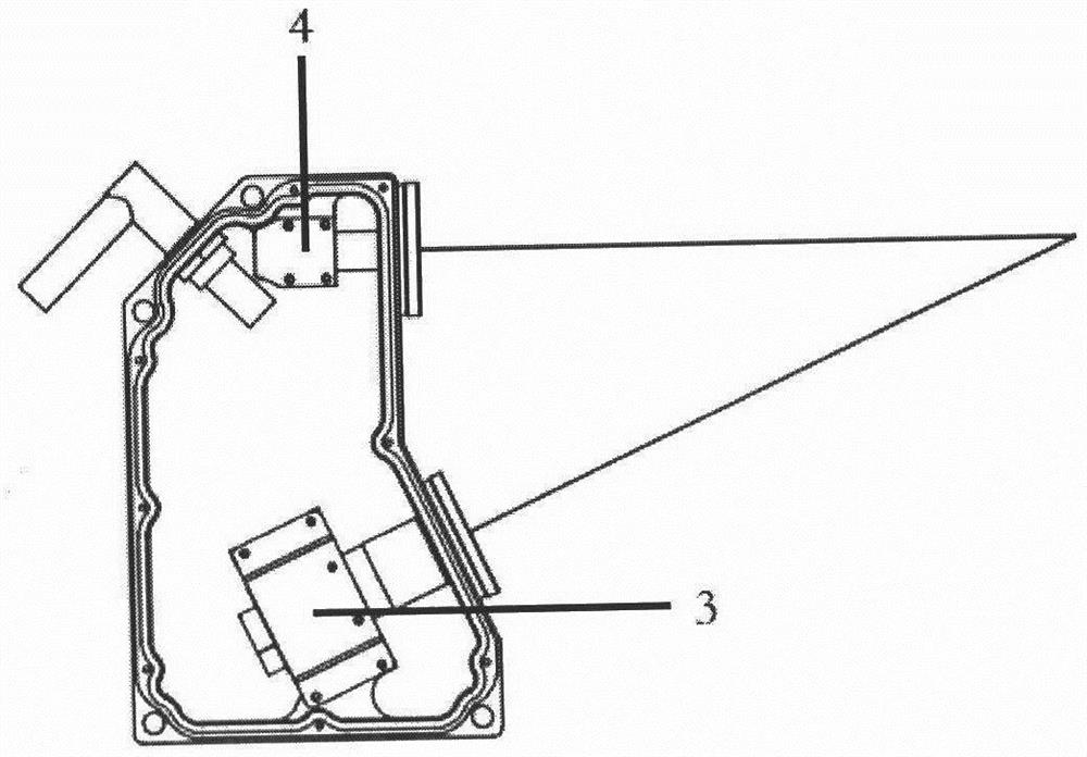 Track contour measuring device based on structured light