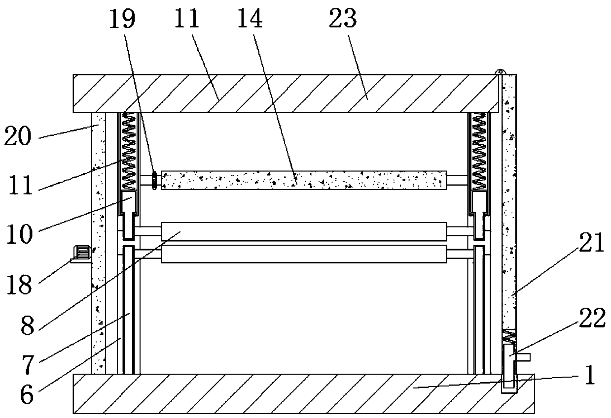 Drying device of spandex advertisement cloth, capable of eliminating wrinkles