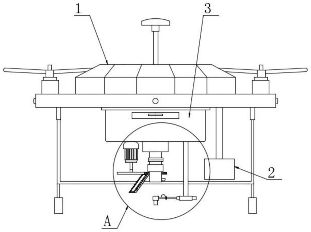 Method for carrying out supplementary pollination on hybrid wheat by using drone