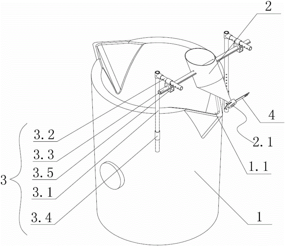 Fixed casting ladle for casting