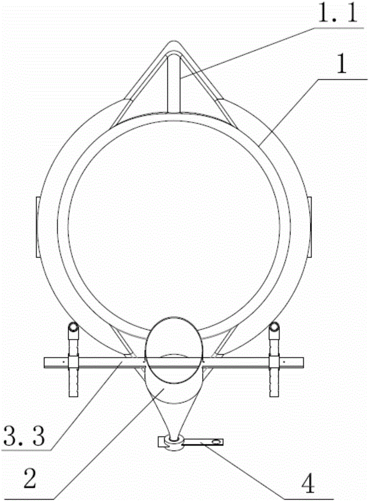 Fixed casting ladle for casting