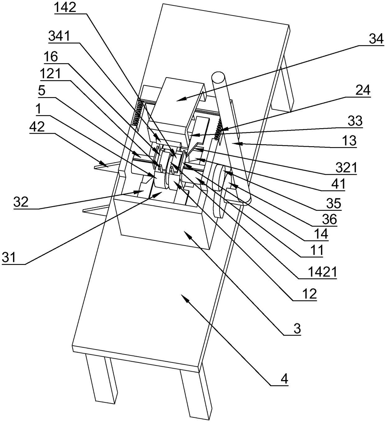 Chinese chestnut cutting device