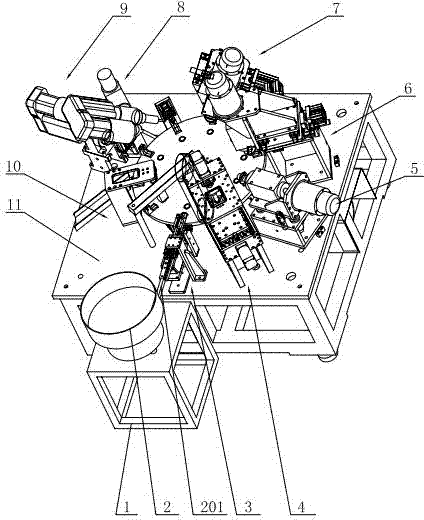 Lock cylinder automatic machining device