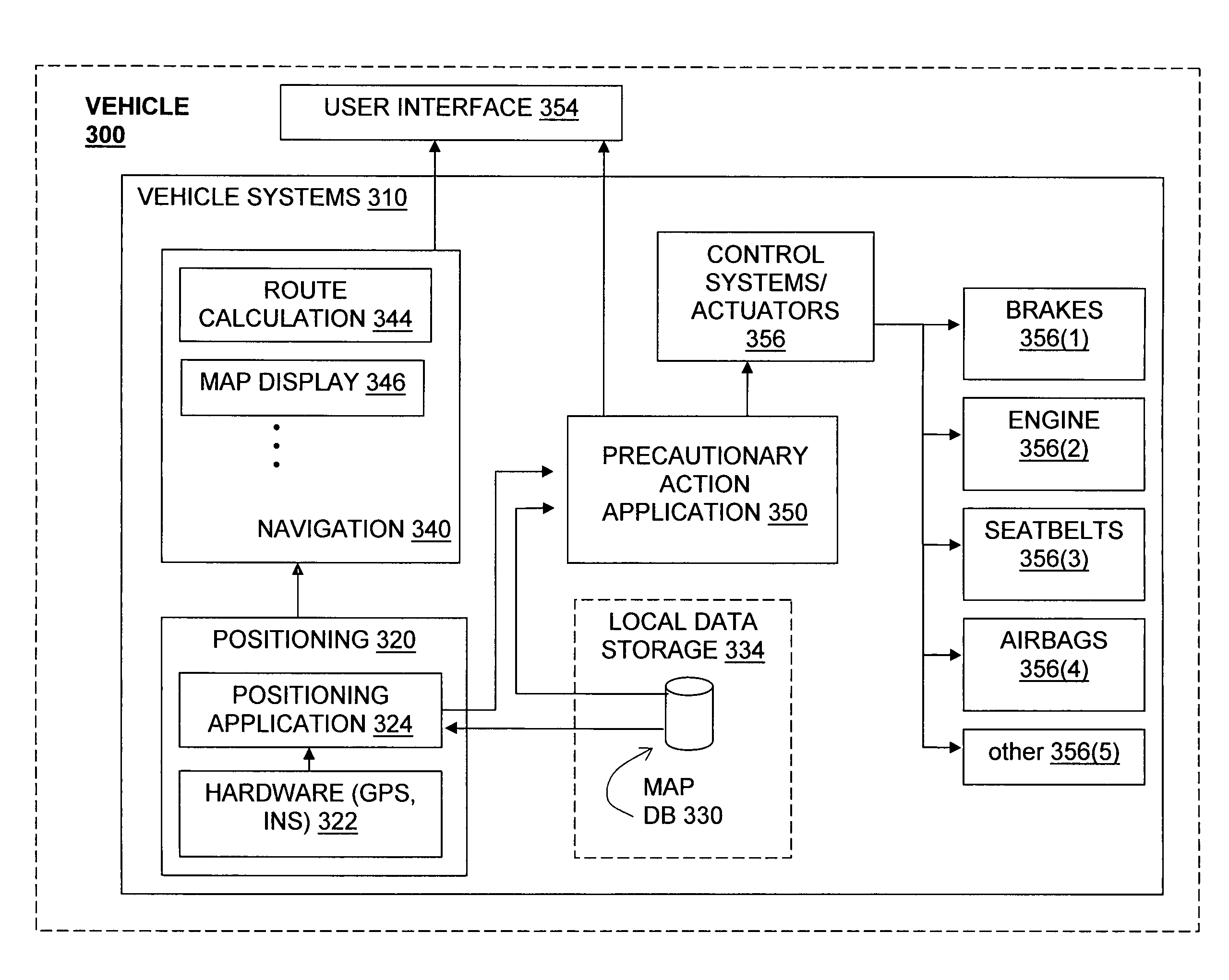 Data mining for traffic signals or signs along road curves and enabling precautionary actions in a vehicle