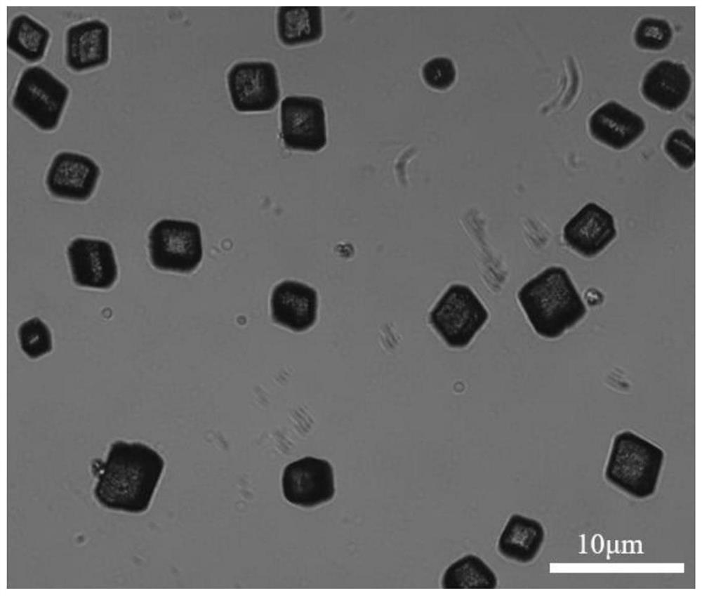 Metal organic framework-calcium carbonate composite crystal material and preparation method thereof