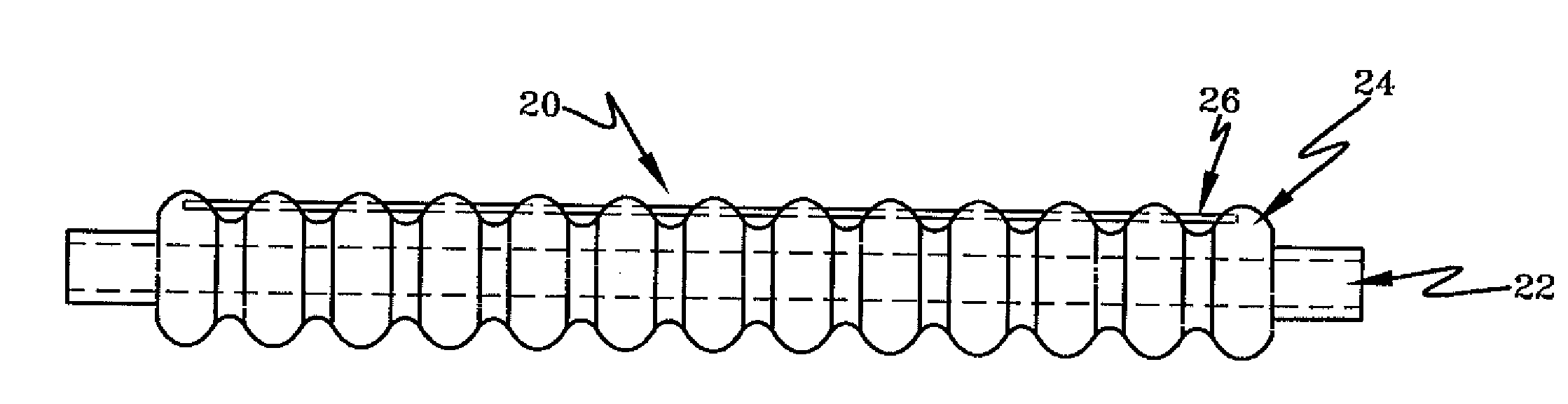 Method for Insert Molding Bendable Position-Retaining Tubing