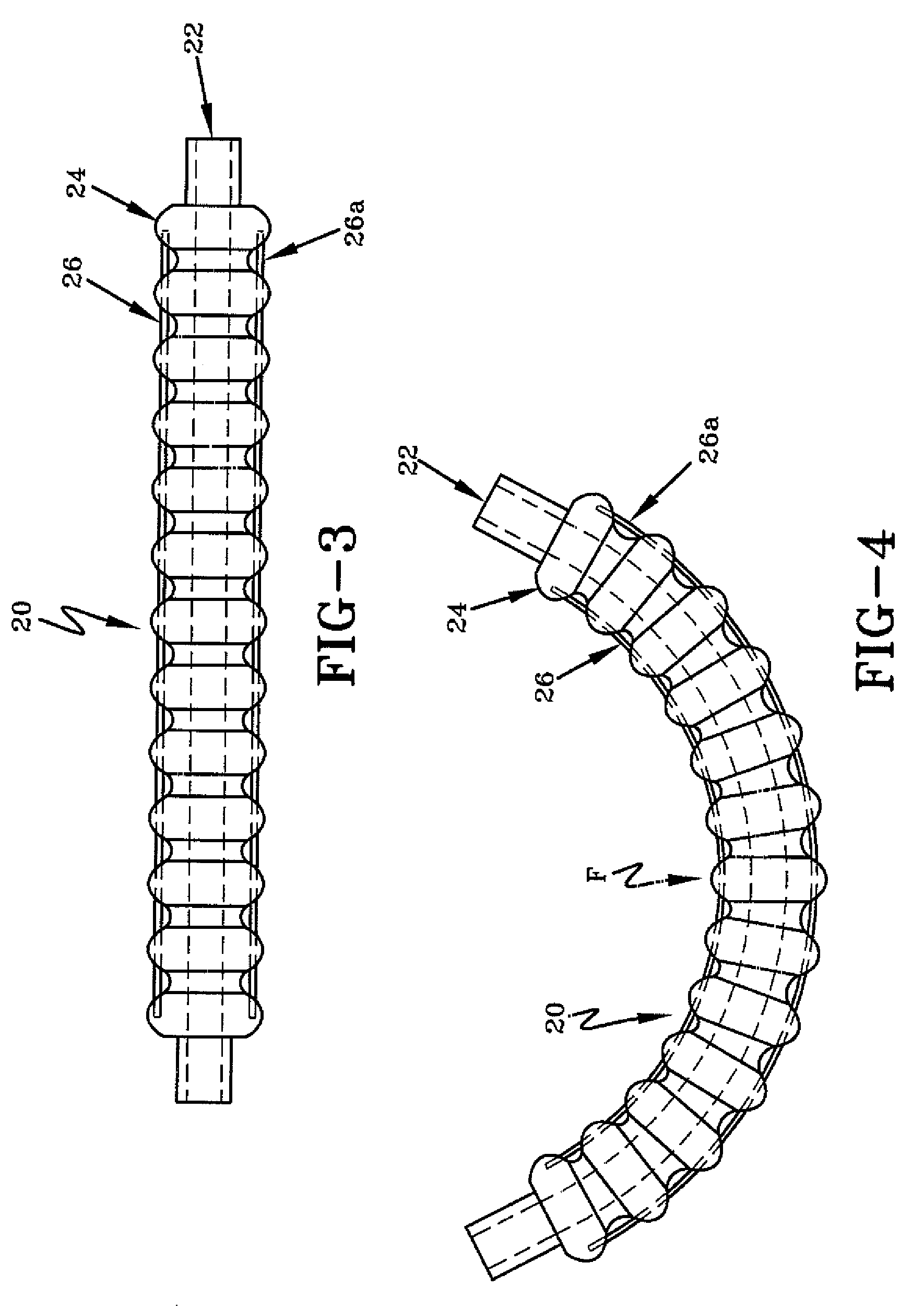 Method for Insert Molding Bendable Position-Retaining Tubing