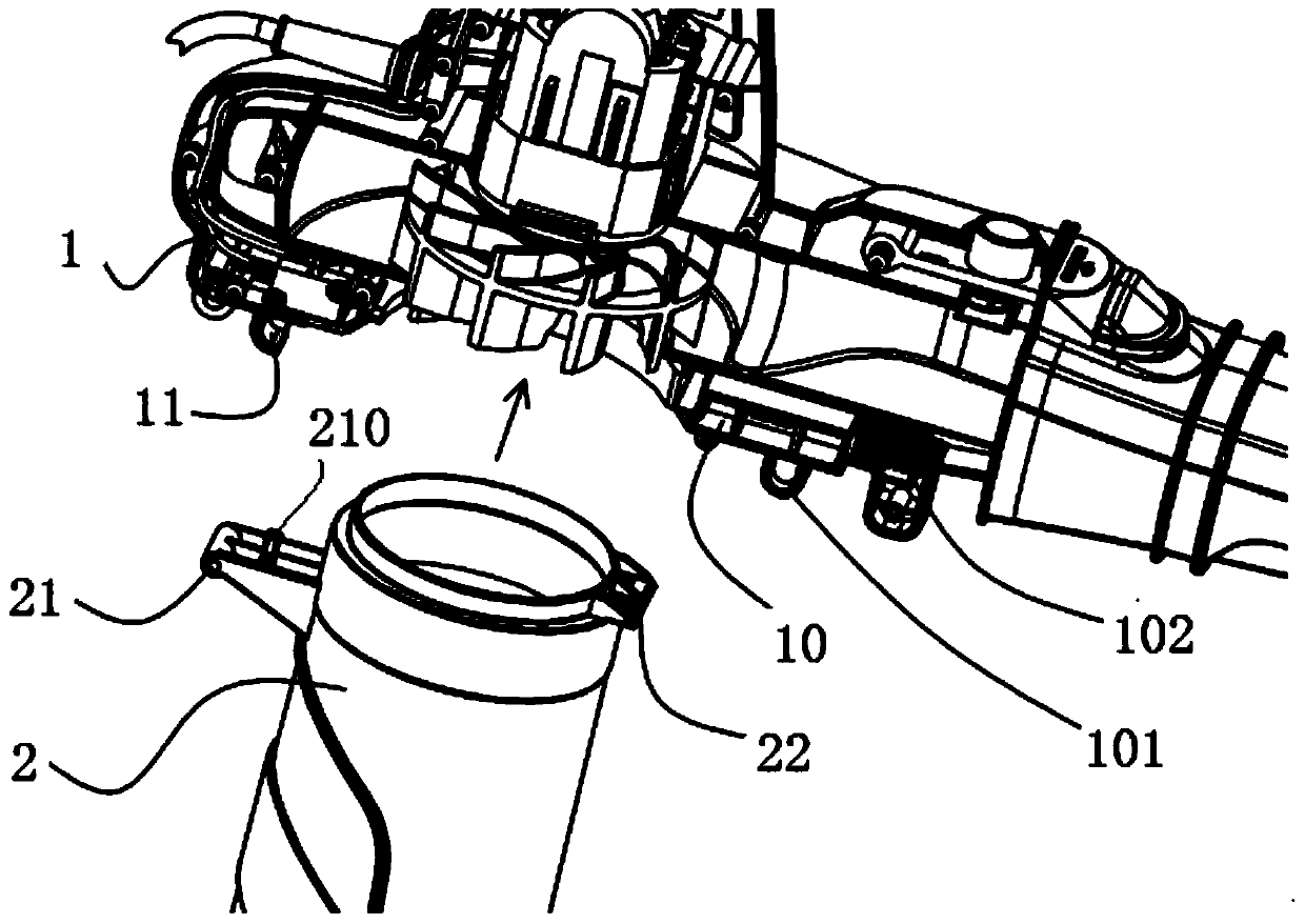 Air pipe wheel system improved structure of leaf blowing and sucking machine