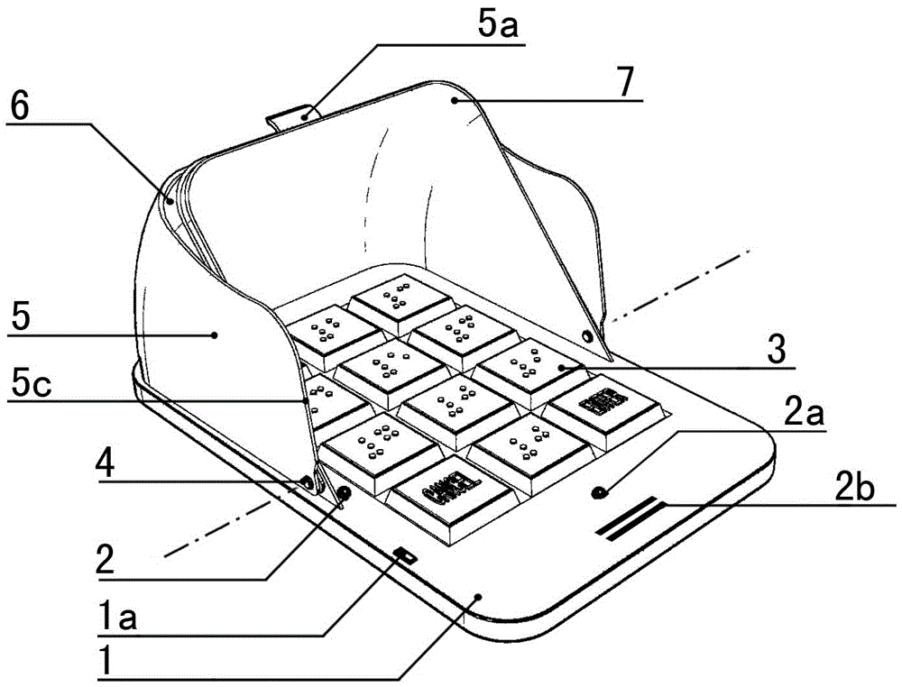 Password input security terminal for blind people