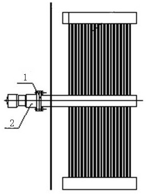 Pneumatic hammer type anode rapping device