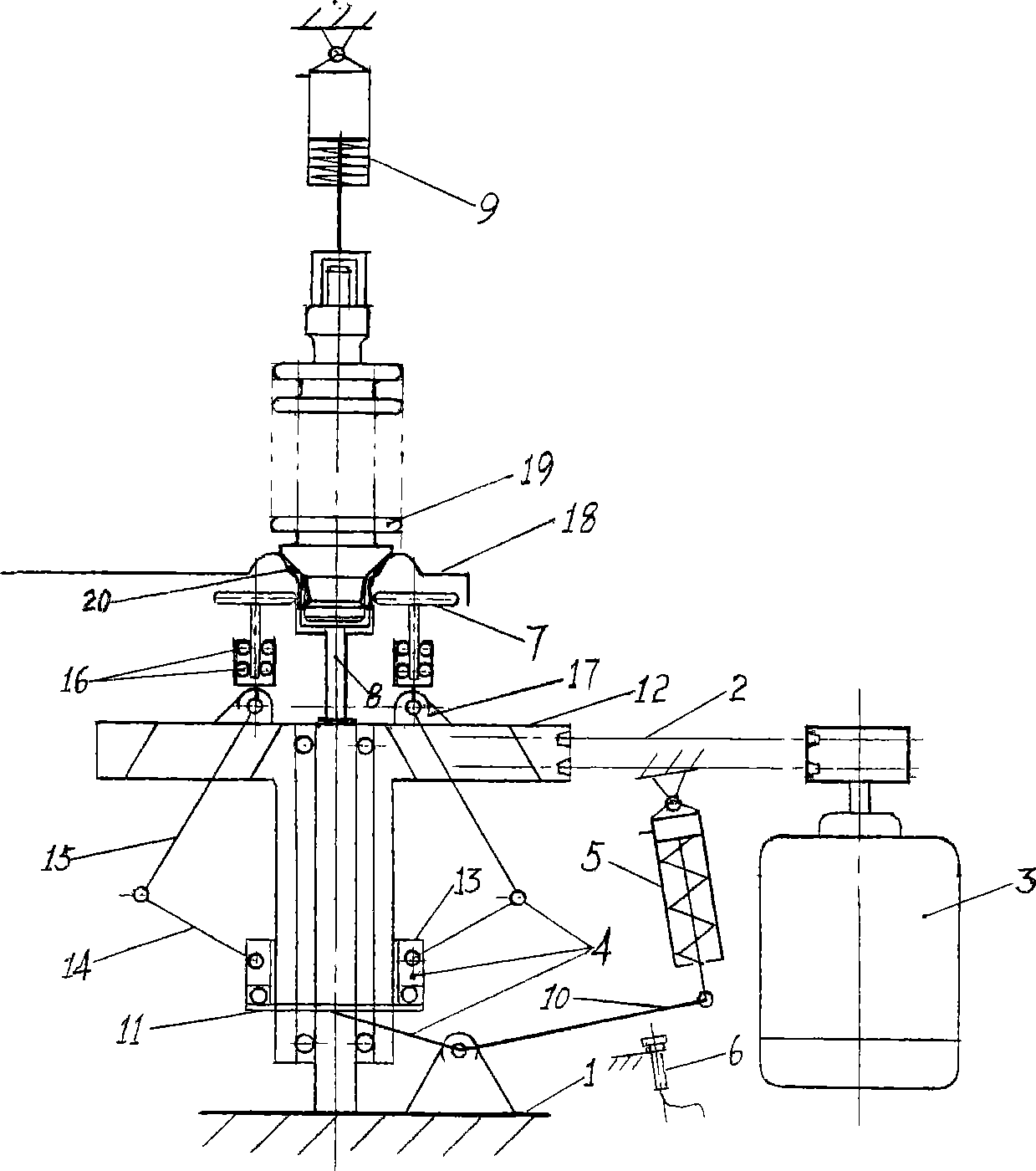 Electric capacitor porcelain sleeve and case cap connecting rolling press