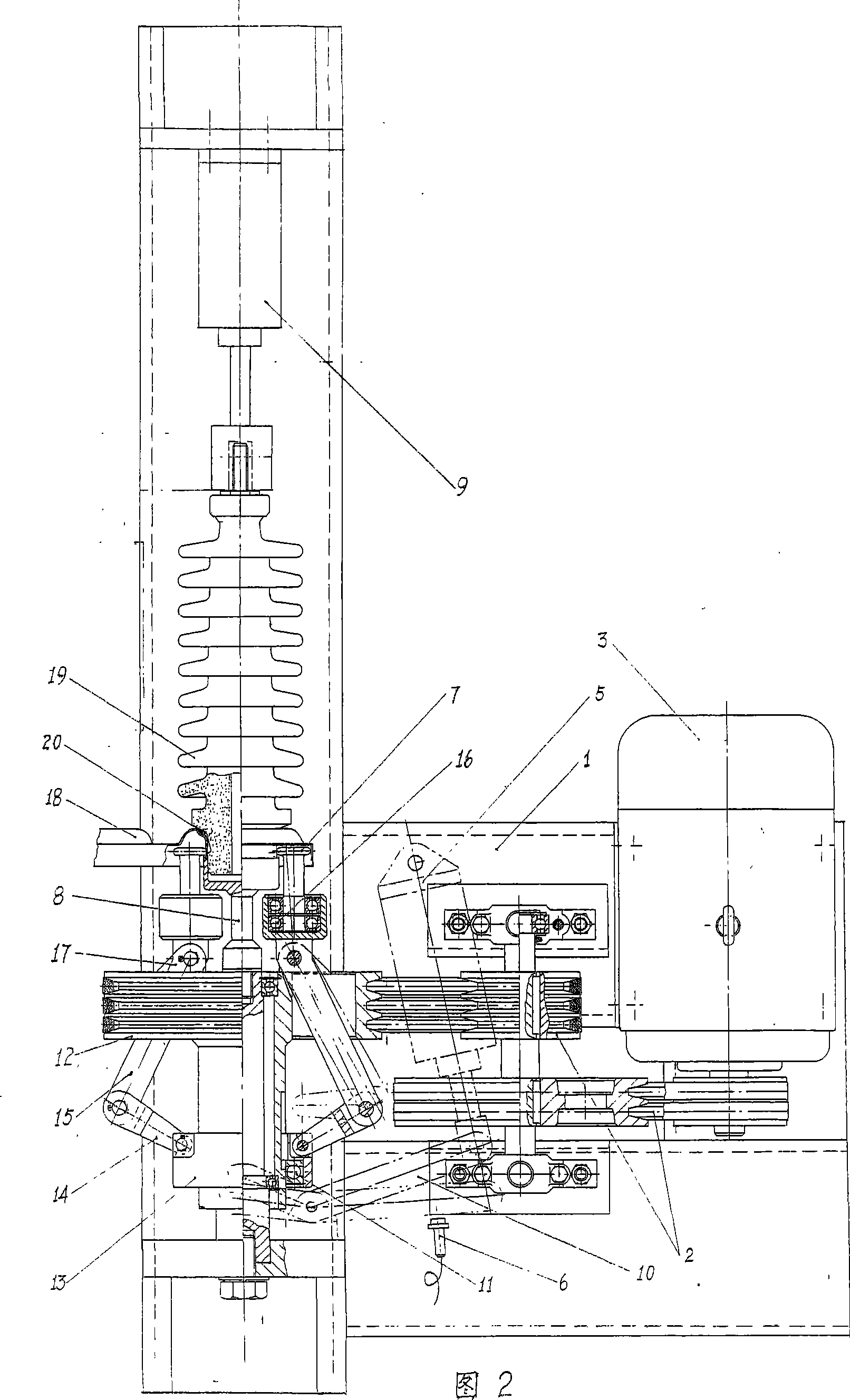 Electric capacitor porcelain sleeve and case cap connecting rolling press