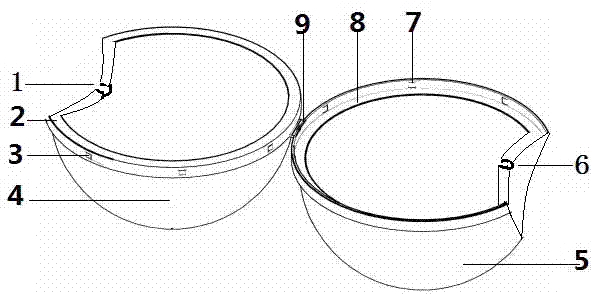 Plastic uptake double-layer sleeving bag