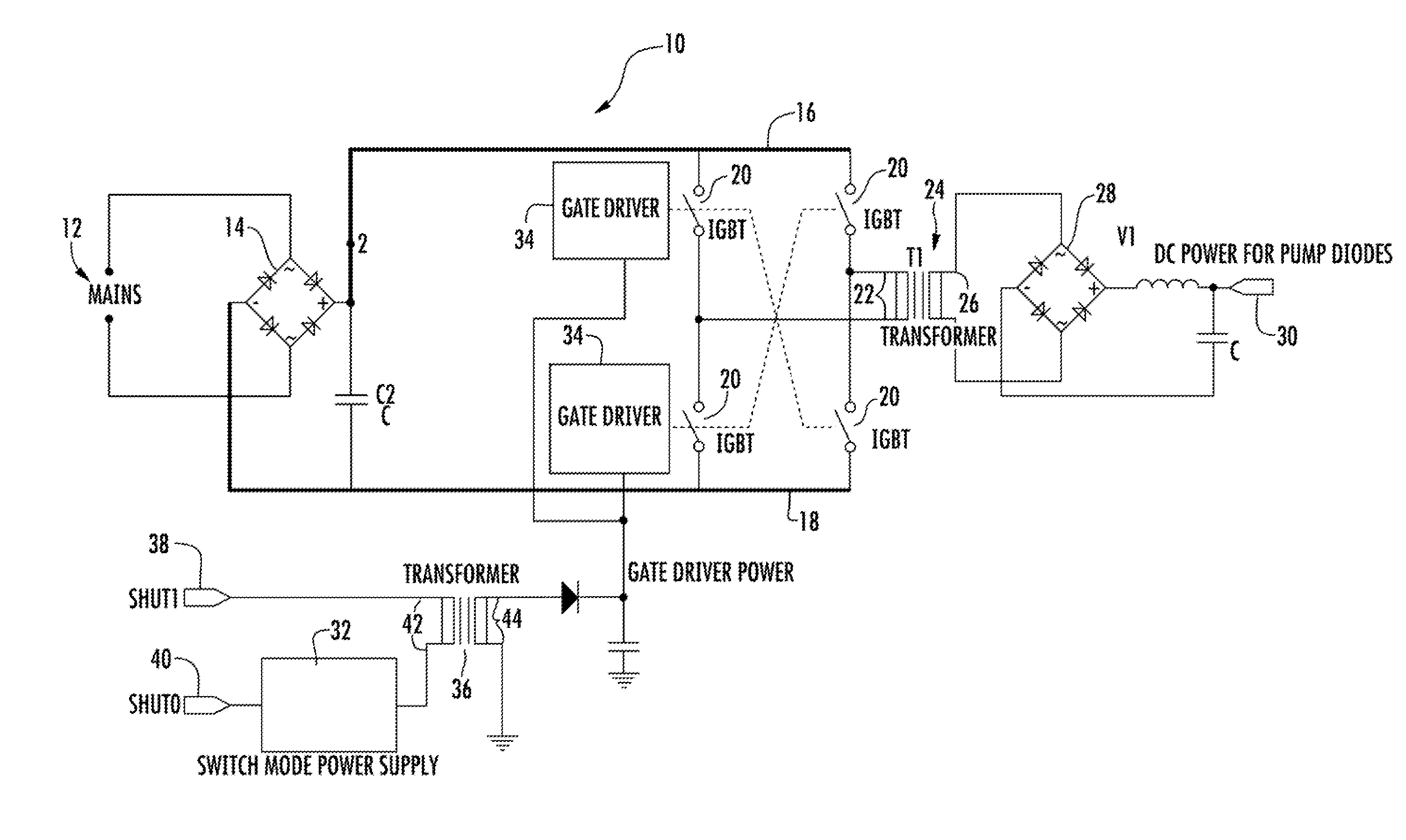 Electronic fail-safe laser shutter