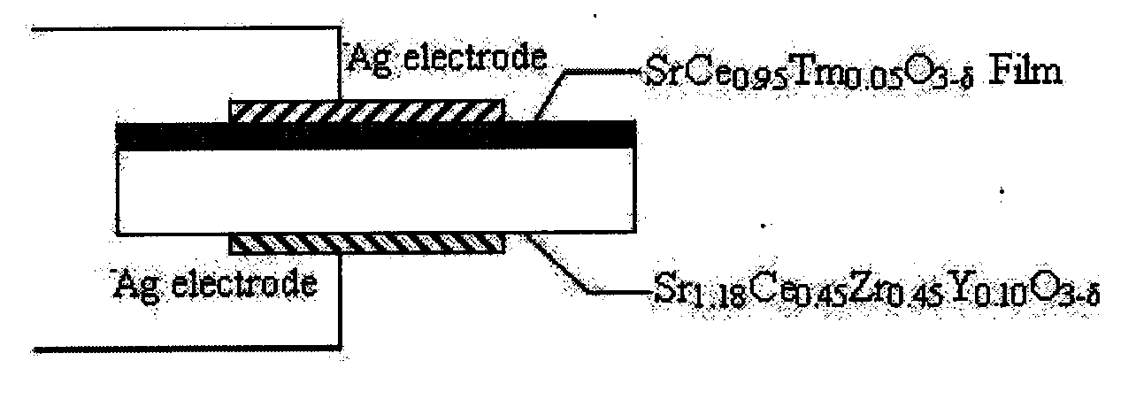 Thick-film type limited current hydrogen sensor and preparation method thereof