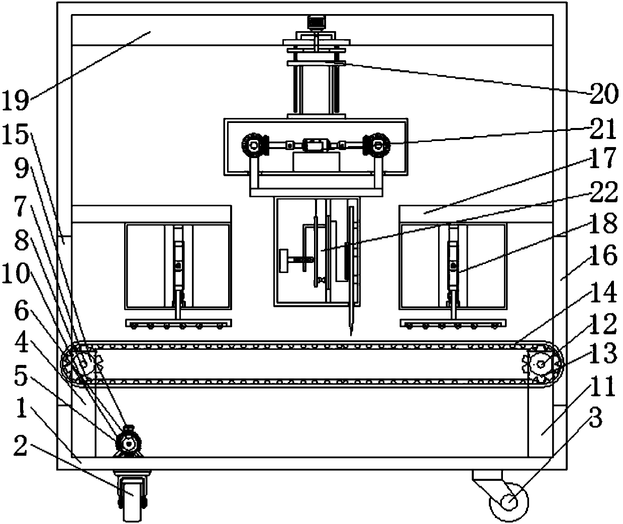 Thermal cutting device for chemical fabric