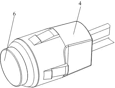 LED waterproof module based on AC single point lamp