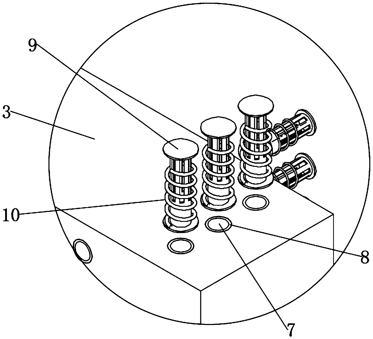 Preheating system of magnetic material sintering furnace