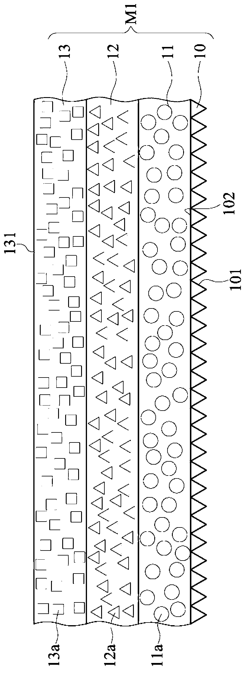 Optical converting structure and led packing structure employing the optical converting structure