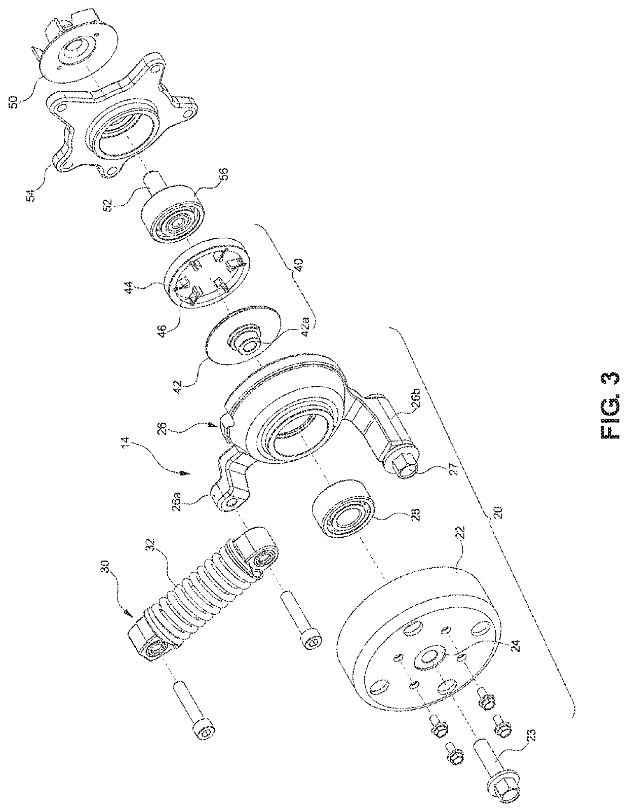 Auto tensioner and auto tensioner-integrated engine auxiliary device