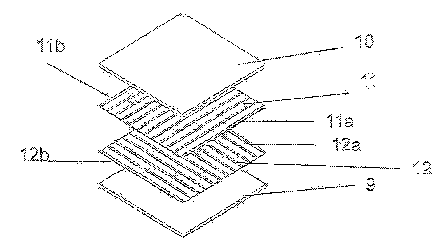 Layer heat exchanger for high temperatures