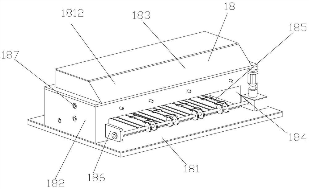 Varnish baking device adopting high-frequency heating manner