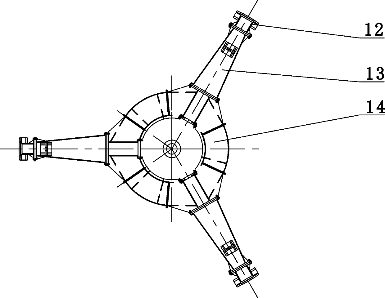 Sinking rotary shaft boring machine