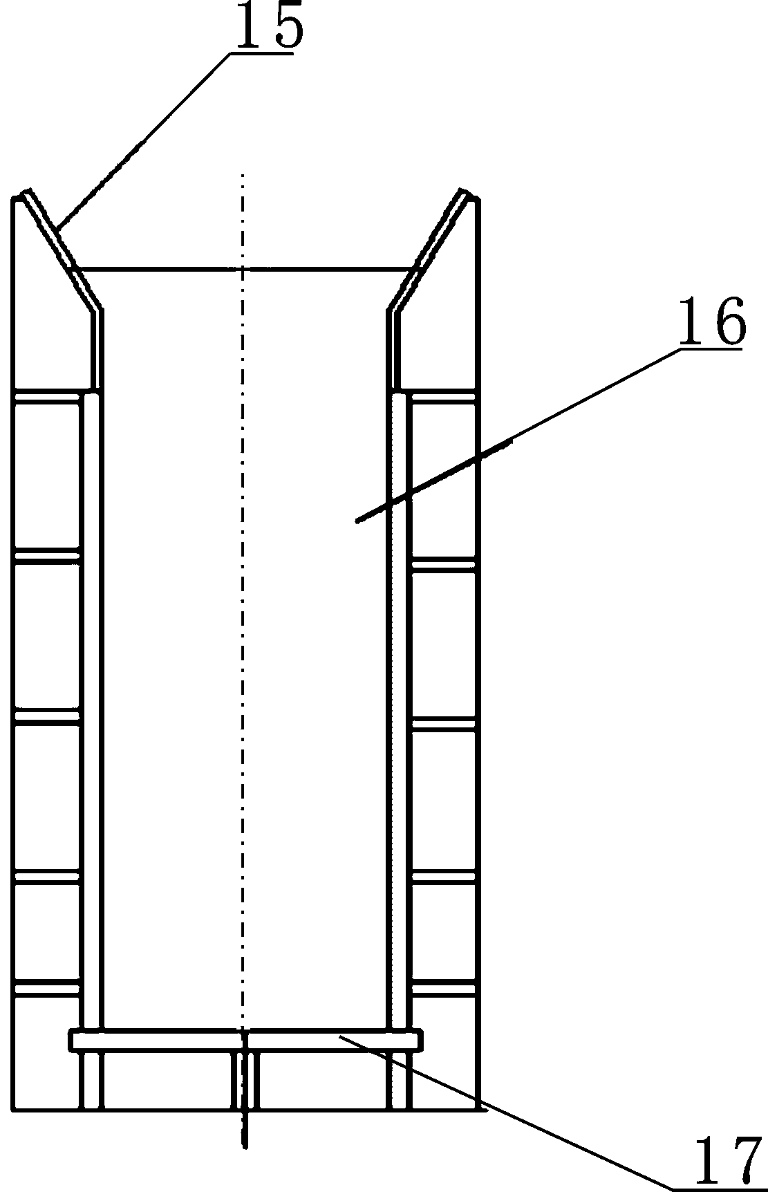 Sinking rotary shaft boring machine