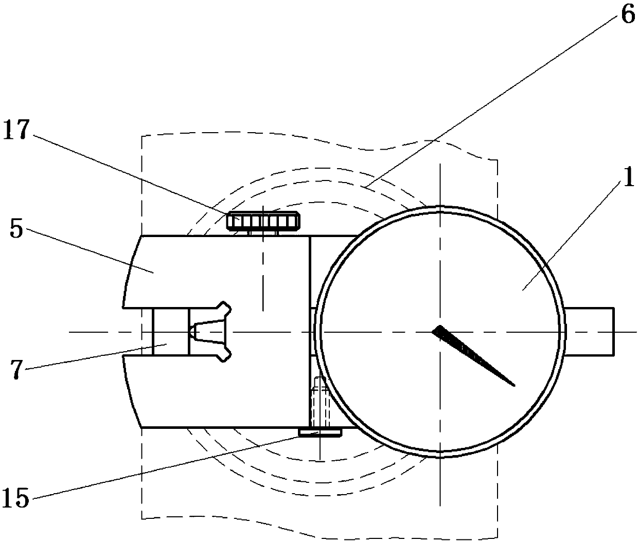 Inspection device for coaxiality of cylinder cover valve base hole and guide pipe bottom hole