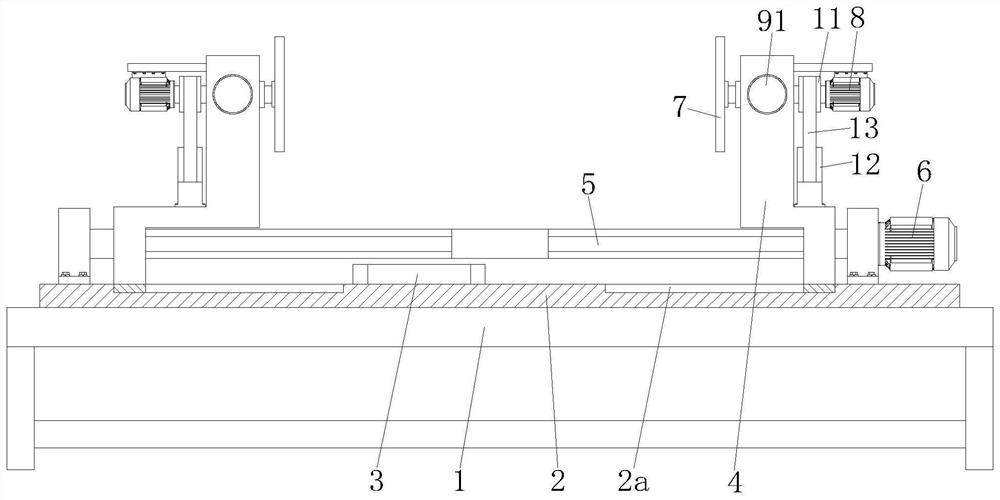 Polishing device for welded flexible connection copper bar for new energy automobile battery