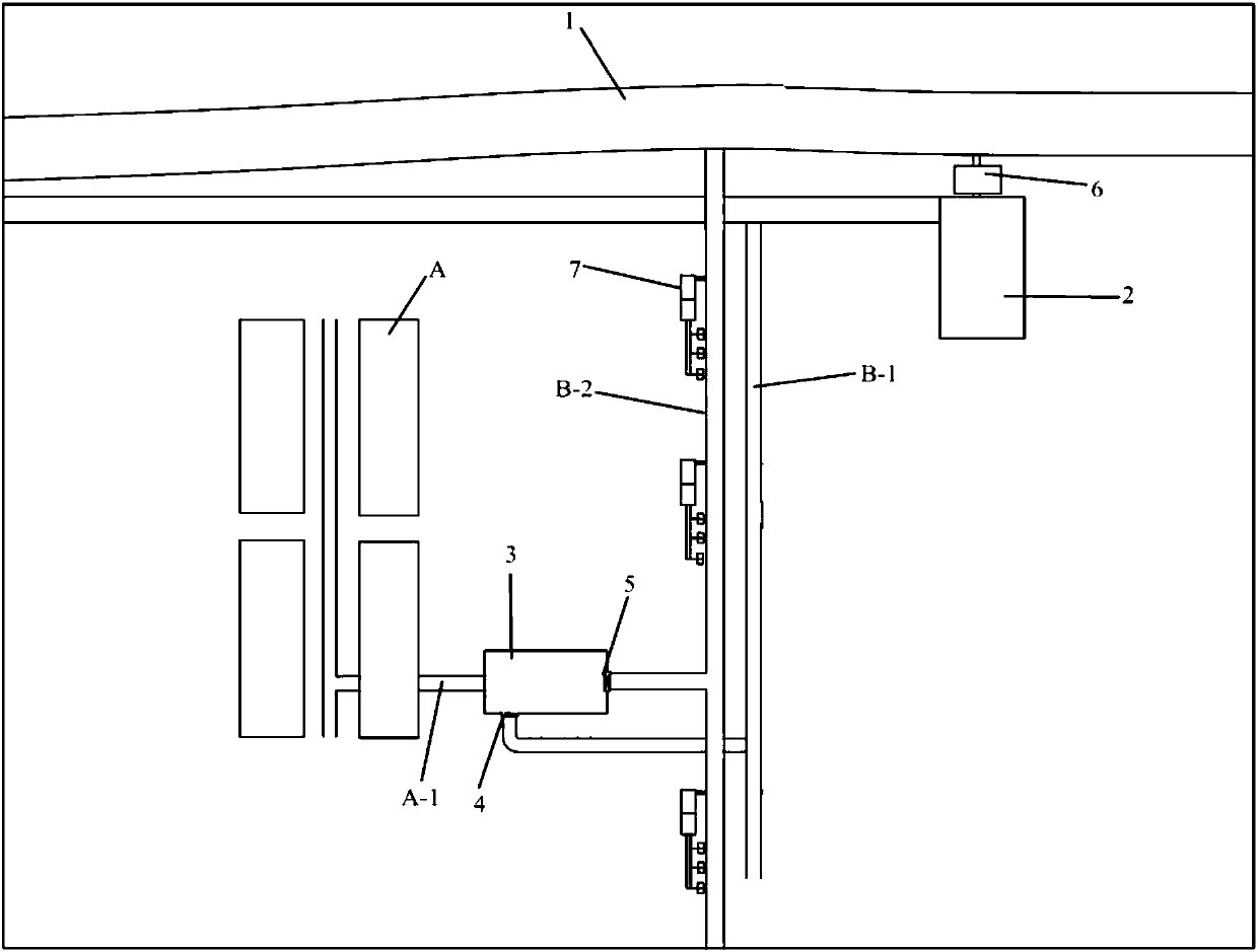 Sewage and rainwater combined drainage system and control method