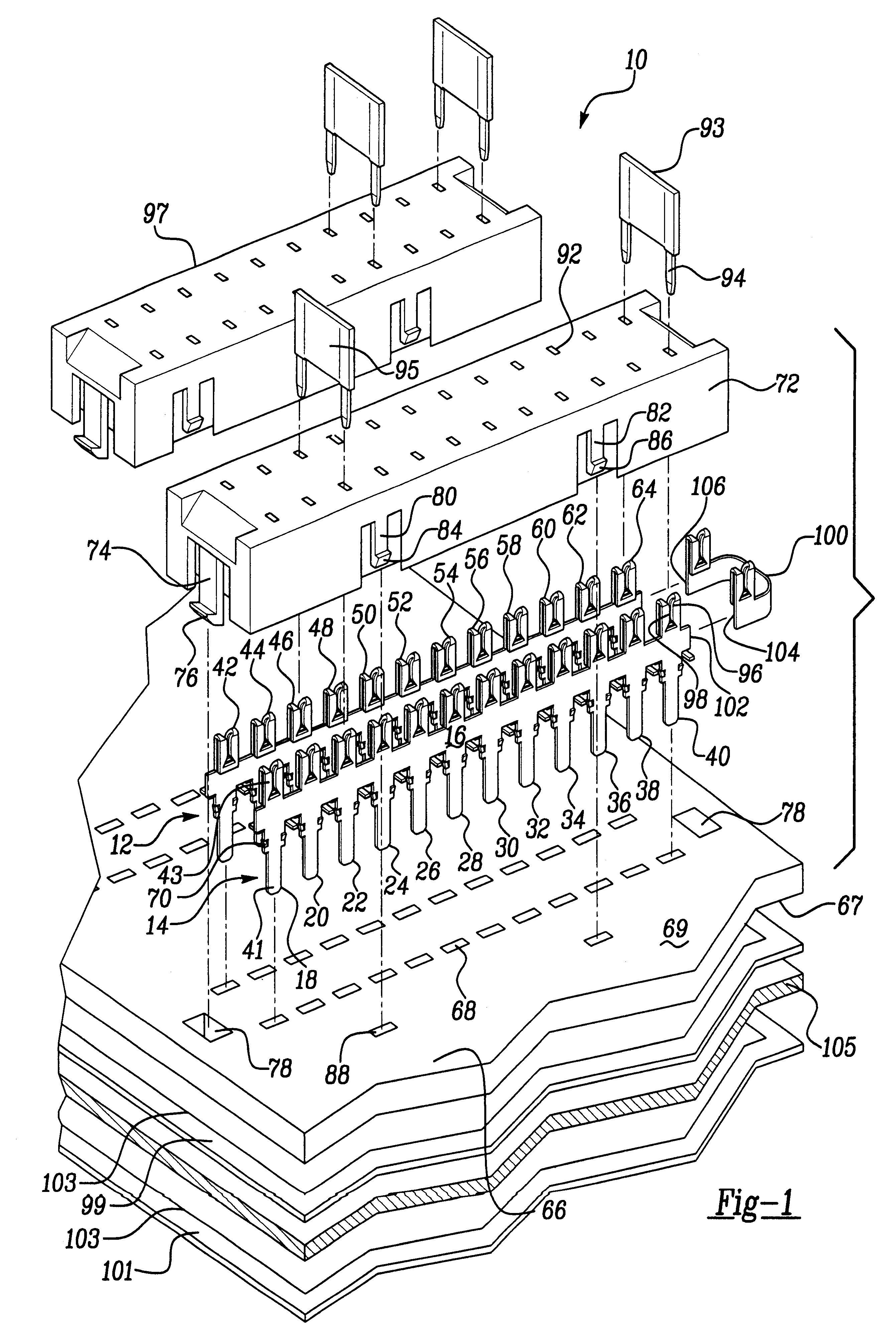 Method and apparatus for selectively connecting electrical circuits and components