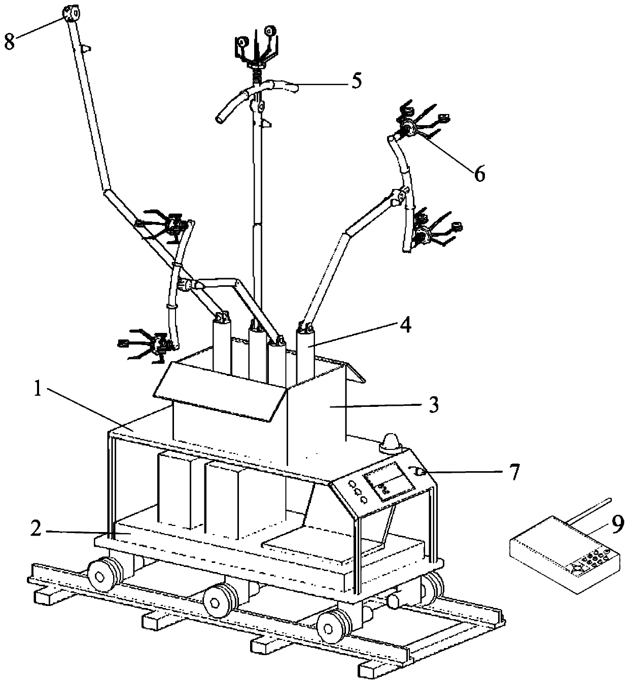 Rail transit tunnel geological radar mobile intelligent detection equipment and operation method