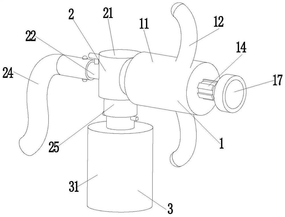 Manual drawing type sputum suction device