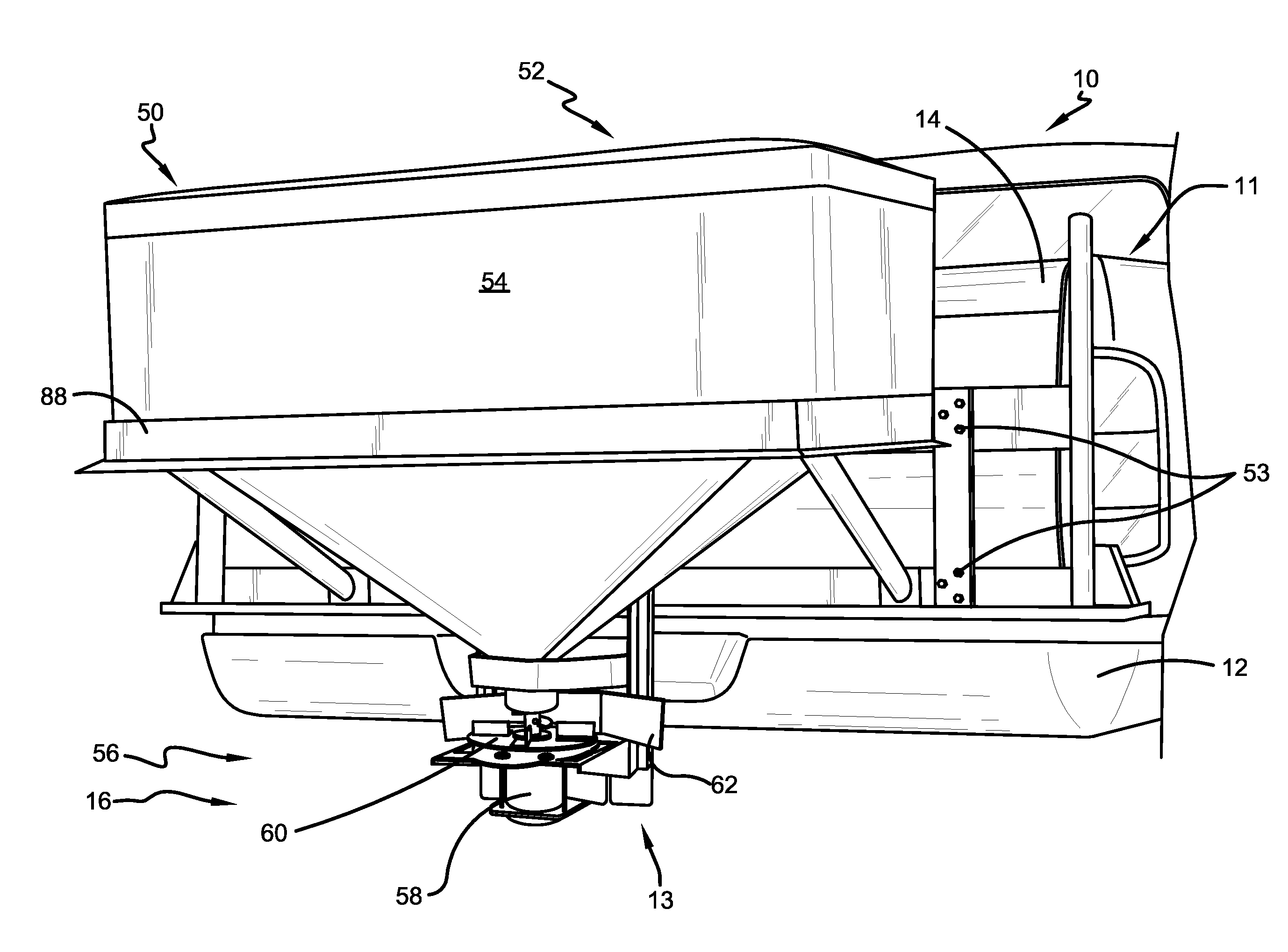 Method and apparatus for stopping a spreader