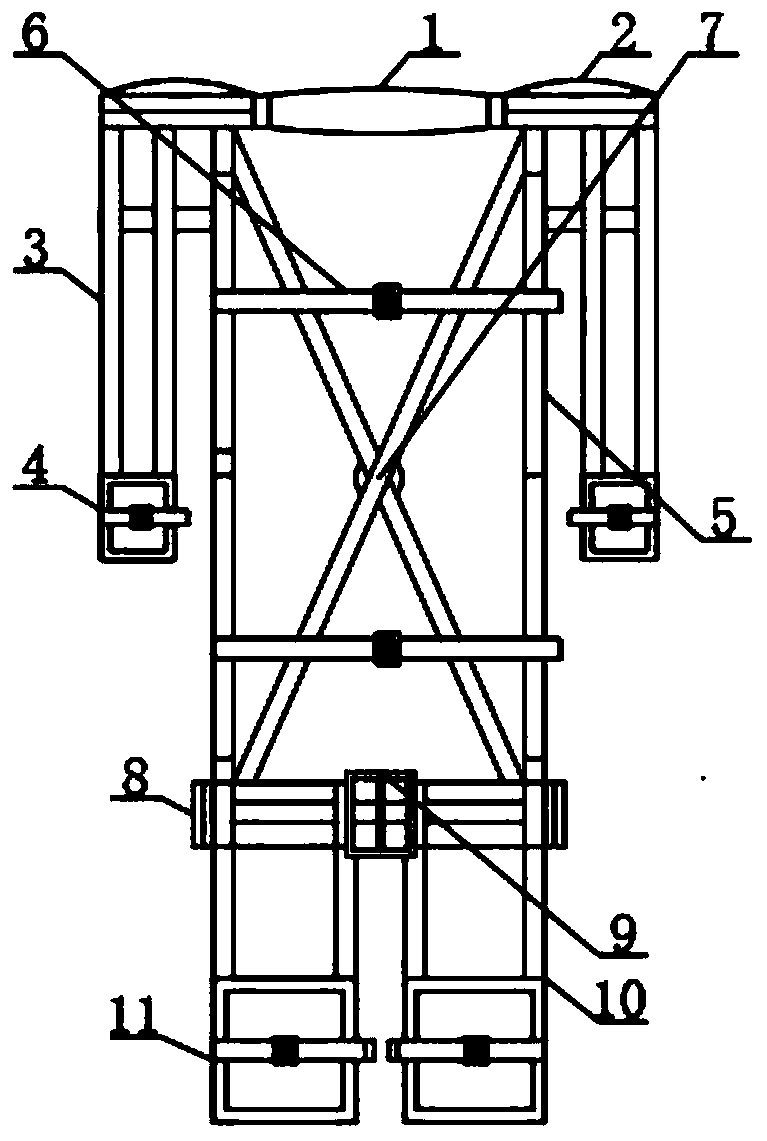 Highly stable protection device for high-rise construction