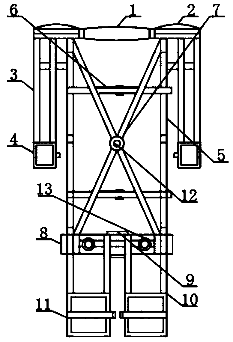 Highly stable protection device for high-rise construction