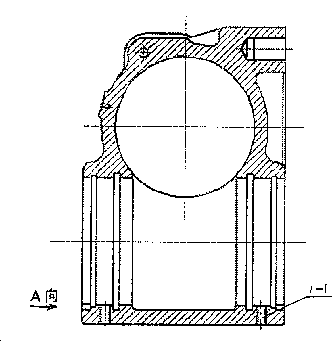 Power redirector of awl-end screw axial limiting