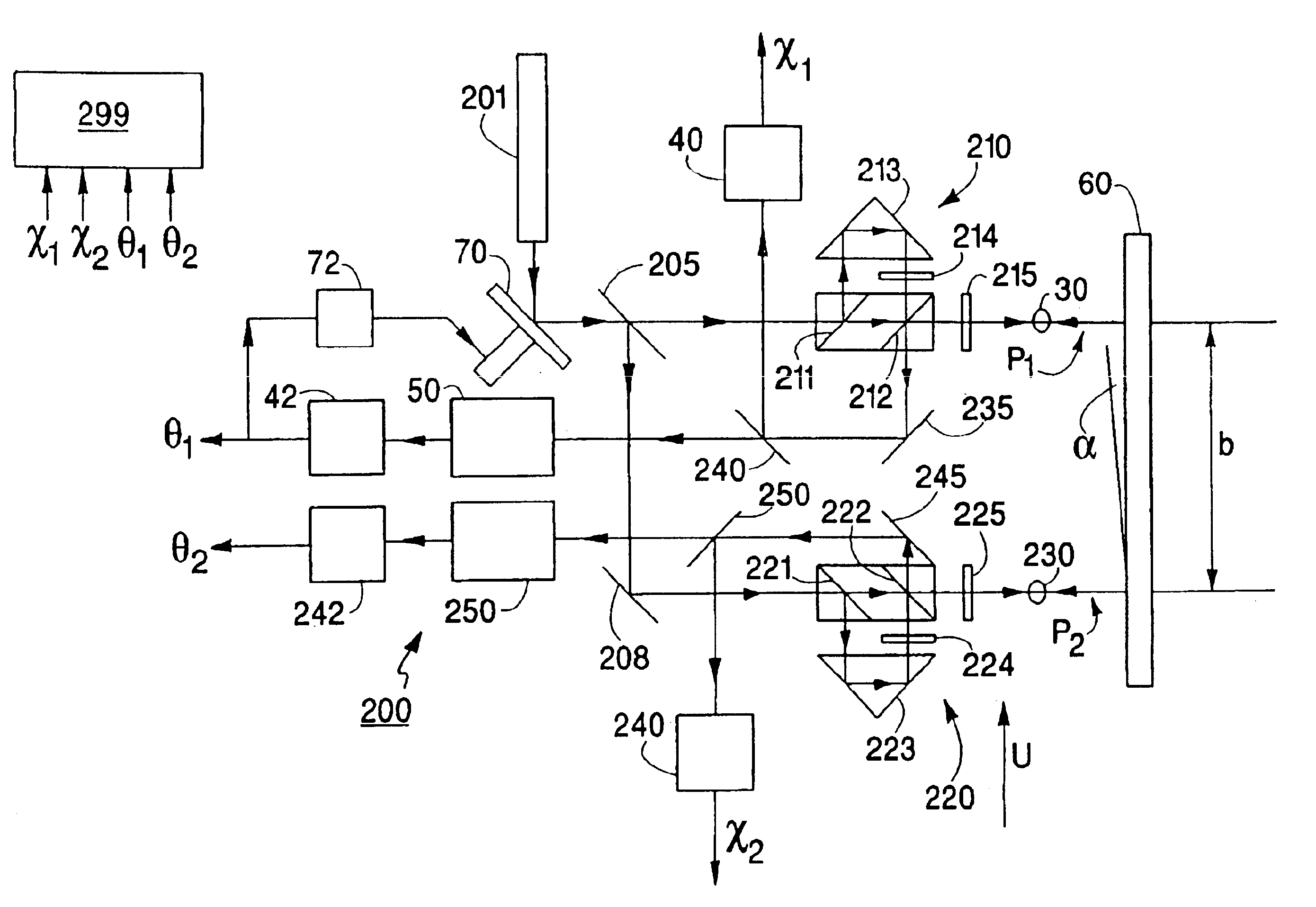 Method and apparatus for compensation of time-varying optical properties of gas in interferometry