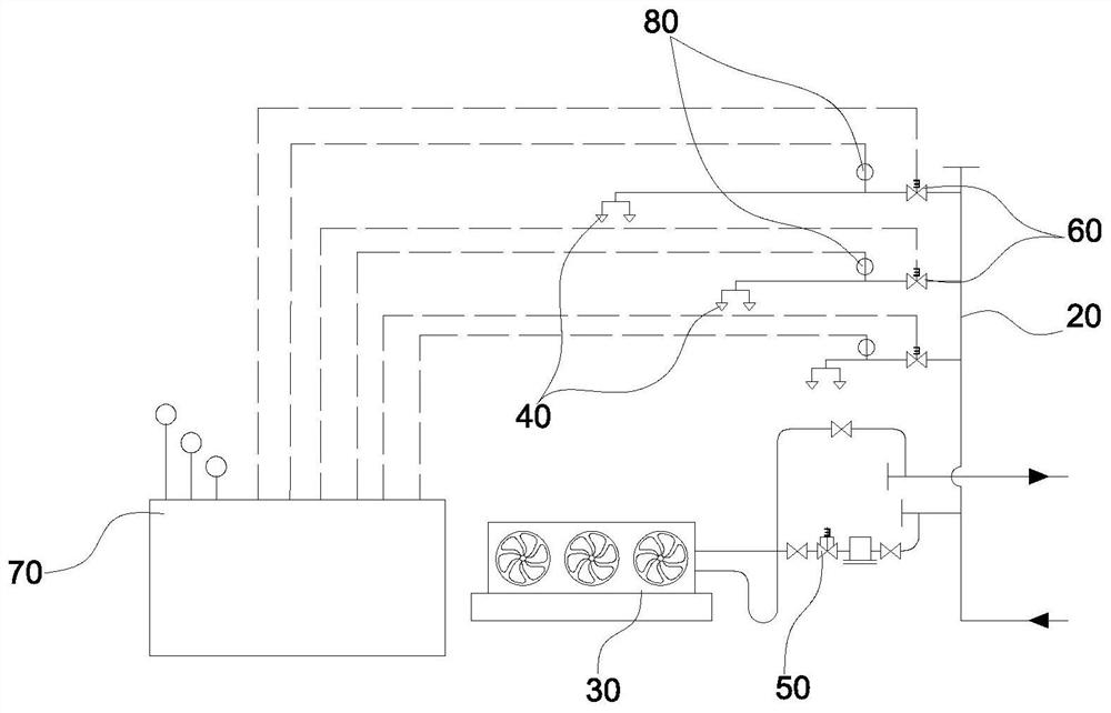 Refrigerating and firefighting dual-purpose system