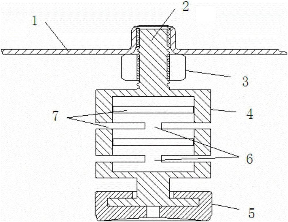 Washing machine foundation device and washing machine equipped with the foundation device