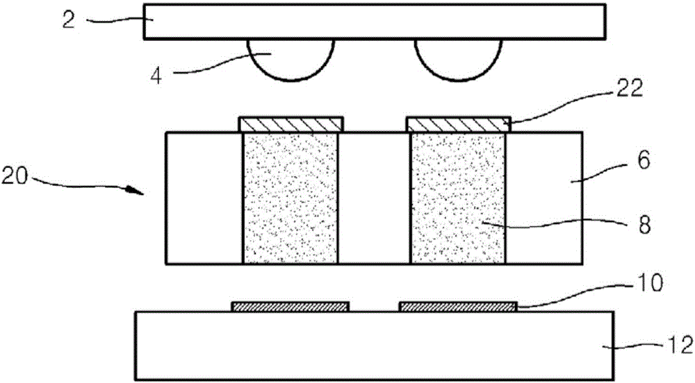 Test socket with high density conduction section