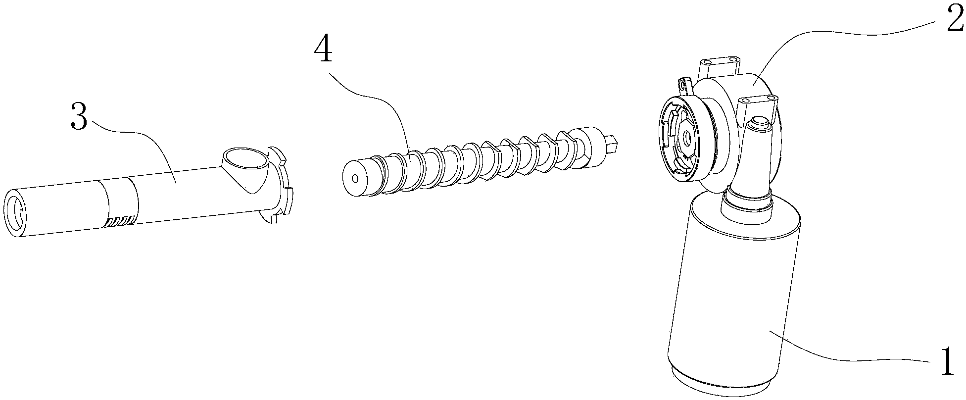 Automatic buffering anti-jamming oil pressing device of domestic oil press