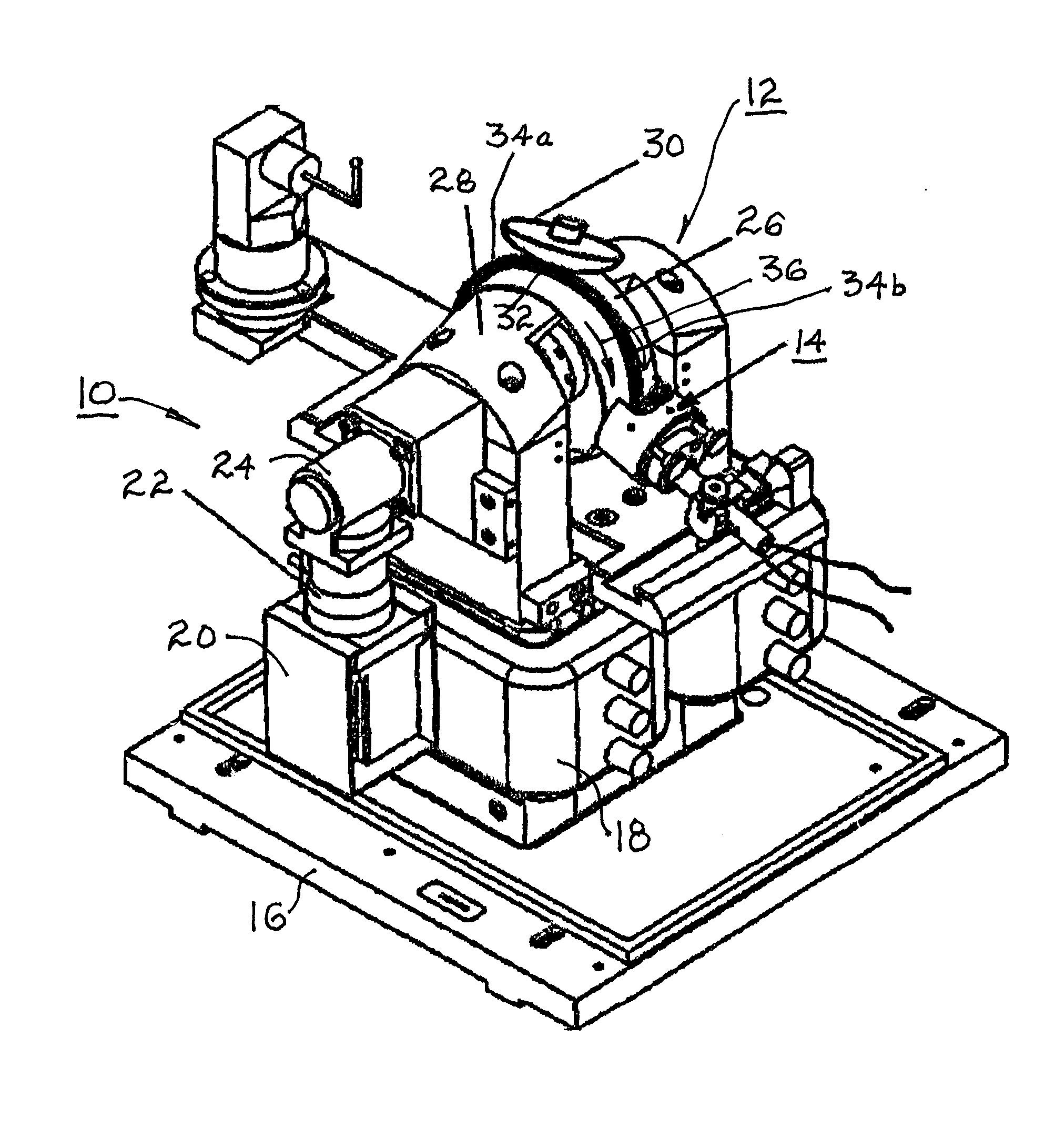 System for magnetorheological finishing of substrates