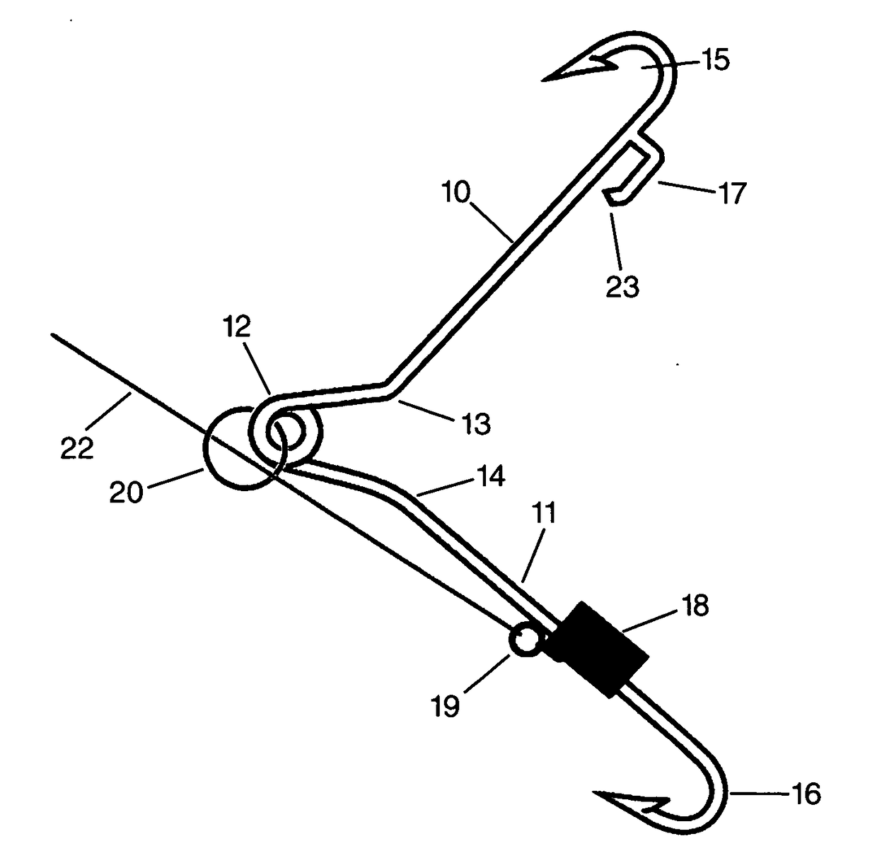 Torsion Spring Fish Hook