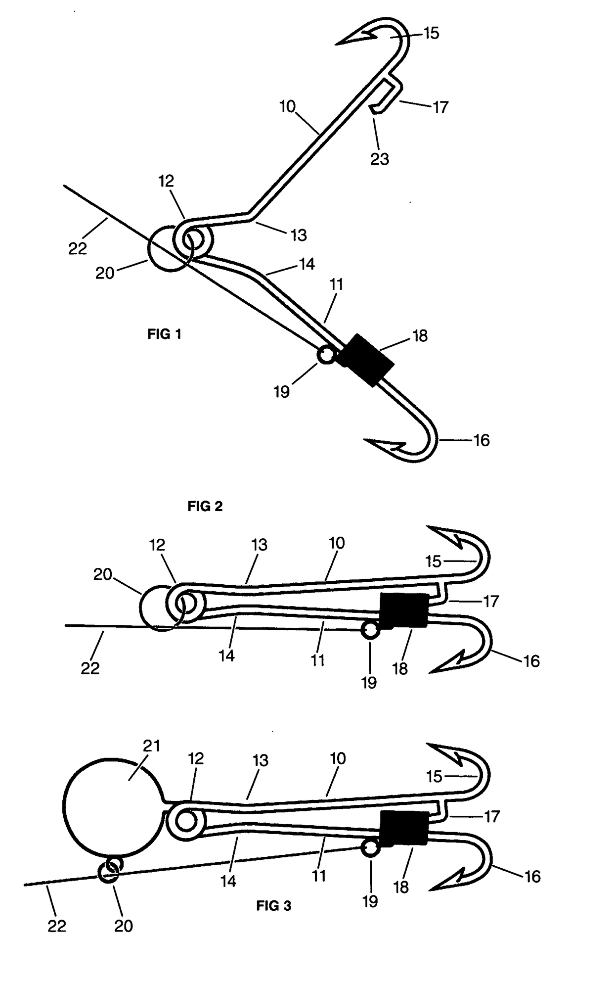 Torsion Spring Fish Hook