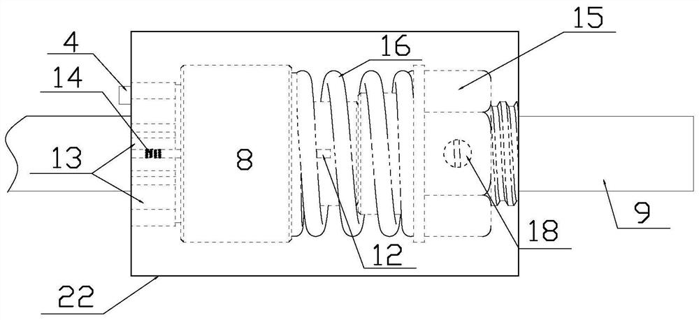 Bullet firing counting device based on recoil force detection